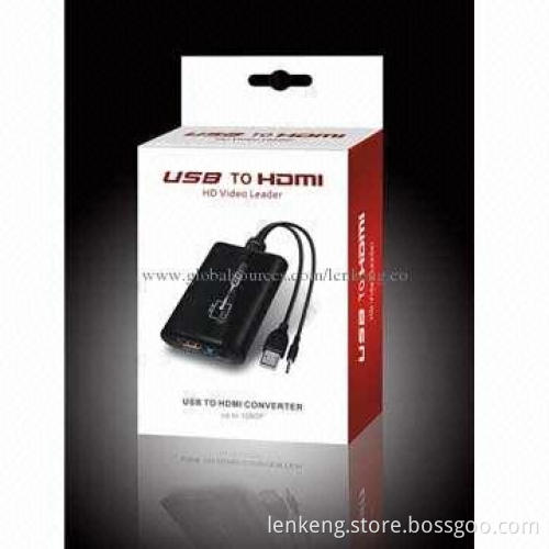 USB2.0 to HDMI Converter, Full Compatible Apple's Mac and Microsoft's Windows Systems